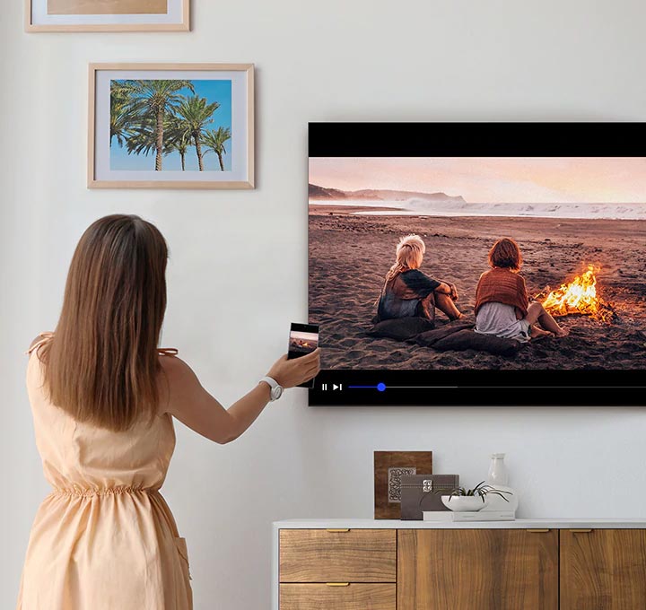 خرید تلویزیون سامسونگ از بانه/ طراحی زیبا و شیک تلویزیون سامسونگ TU8000 سایز 43 اینچ